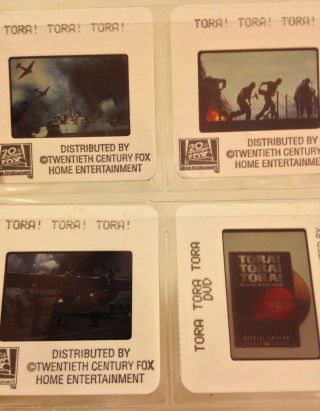 Tora Tora Tora (1970) Color Photo Slides (6) ; Dvd Release; Pearl Harbor; Wwii