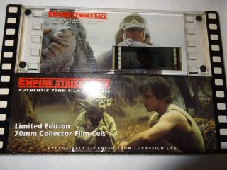 Star Wars 70mm Film Cel The Empire Strikes Back Luke Skywalker Edition