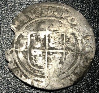 1560 - 1561 Great Britain England 1 Groat Queen Elizabeth I Tudor Rare Coin
