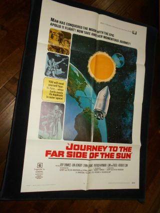 Journey To The Far Side Of The Sun.  Sci Fi Folded One Sheet Poster