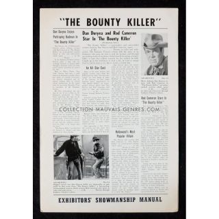 The Bounty Killer Us Pressbook 11x17 - 1965 - Spencer G.  Bennet,  Dan Duryea