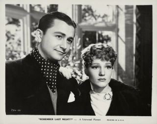 Constance Cummings,  Robert Young 1935 Photo Remember Last Night