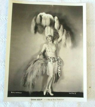 1929 - Risque - Burlesque Dancer - Betty Compson - Movie - Skin Deep - Publicity Photo