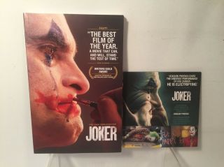 Joker (2019) Screenplay Book Promo,  Fyc Dvd Complete Film