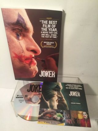 JOKER (2019) Screenplay book PROMO,  FYC DVD Complete Film 2