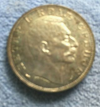 1915 Serbia 2 Dinara Silver Coin Km 26.  1