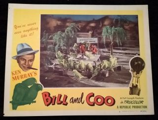 Bill And Coo 1948 Vintage (11x14) Lobby Cards 6 Ken Murray Republic Films