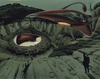 Nozaki Pre - Production Art Of Unshot Scene From 1953 Film The War Of The Worlds