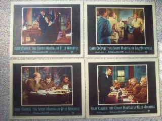1955 Gary Cooper Court Martial Of Billy Mitchell 11 X 14 (5) Lobby Cards