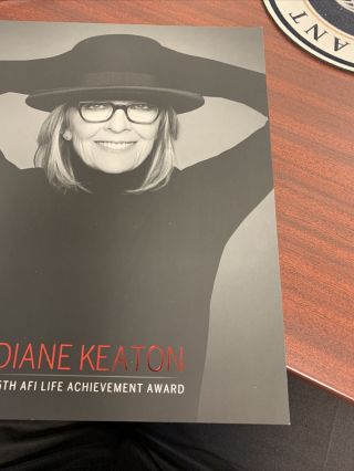 Diane Keaton 45th AFI Lifetime Achievement Award Program Rare 2