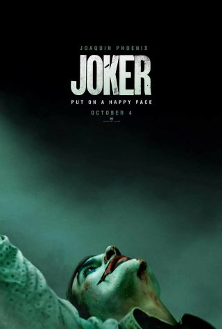 Joker 2019 Official Teaser Double Sided Movie Theater Poster Size 27 X 40