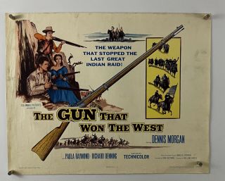 Gun That Won West Movie Poster (verygood) Half Sheet 1955 Cowboy Western 181