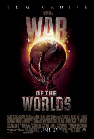 War Of The Worlds Movie Poster 2 Sided Final 27x40 Tom Cruise