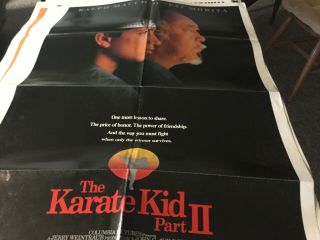 The Karate Kid Part Ii One Sheet Movie Poster 1986 Folded Poster