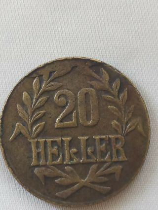 German East Africa 20 Heller 1916 T Km 15 Xf Rar Doa Deutsch Ostafrika