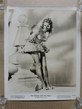 Virginia Mayo Orig Leggy Pinup Portrait Photo 1944 The Princess And The Pirate