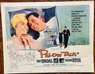 Complete 1959 Lobby Card 1: Pillow Talk - Rock Hudson,  Doris Day