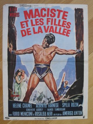 Hercules Of The Desert Kirk Morris French Movie Poster 