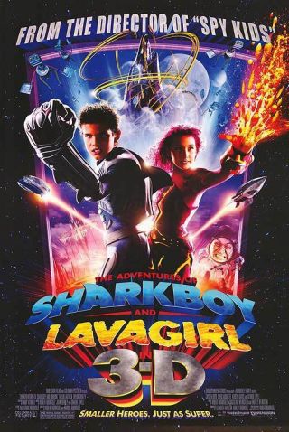 Adventures Of Sharkboy And Lavagirl 3d Movie Poster Dbl Sided 27x40