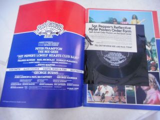 Sgt.  Pepper Lonely Hearts Club Band movie program 1978 w/record 2