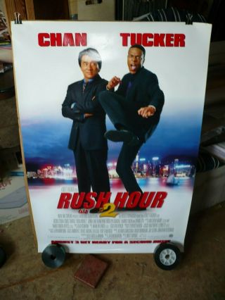 Rush Hour 2,  Orig Rolled Ds 1 - Sht " A " / Movie Poster (jackie Chan,  Chris Tucker)
