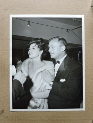 Tina Louise With Aldo Ray Candid Photo By Nat Dallinger 1958