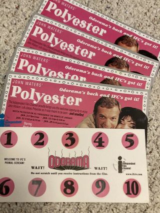 John Waters Polyester Odorama Scratch And Sniff Cards X 5