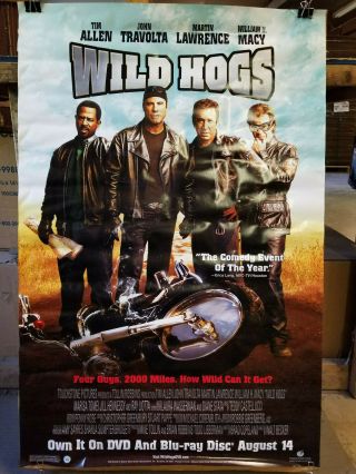 Wild Hogs 2007 27x40 dvd promotional poster Rolled 3
