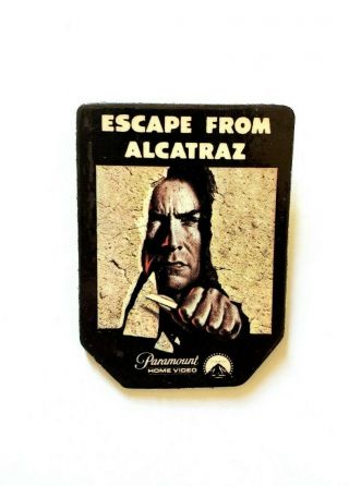 Vintage Paramount Movie Promo Pin 1 - Escape From Alcatraz Clint Eastwood