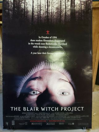 The Blair Witch Project 1999 Double Sided Movie Poster 27x40