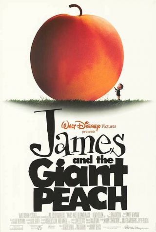 James And The Giant Peach Movie Poster 2 Sided 27x40 Disney