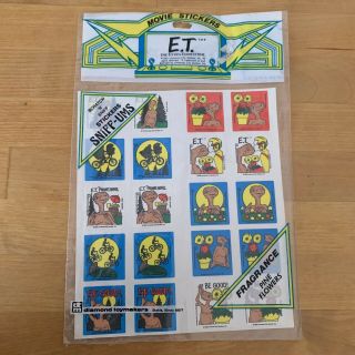 E.  T.  The Extra - Terrestrial Stickers Scratch ‘n Sniff 1982