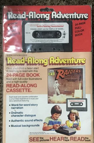 Vintage Indiana Jones and the Temple Of Doom Read - Along Adventure. 2
