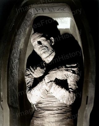 8x10 Print Boris Karloff The Mummy 1932 Colorized Bktm
