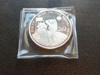 Marshall Islands 50 Dollars 1989,  First Man On The Moon 1969 - Neil Armstrong