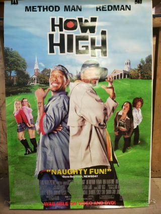 How High 2001 27x40 Rolled Dvd Promotional Poster