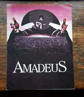 Amadeus Movie Program 1984 Us Premiere F.  Murray Abraham Milos Forman Tom Hulce