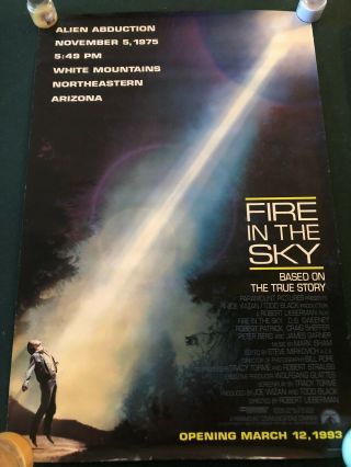 Fire In The Sky Movie Poster 27x40 - Robert Patrick/arizona