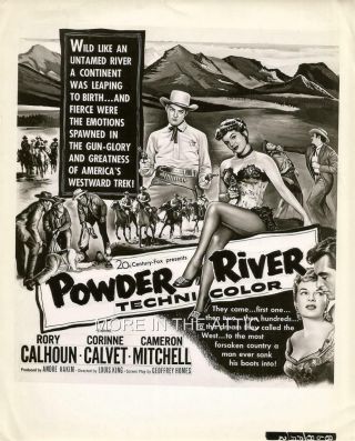 Cowboy Western Fave Rory Calhoun Orig Powder River Film Still 3