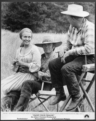 Jean Seberg Clint Eastwood 1960s On Set Photo Paint Your Wagon Musical