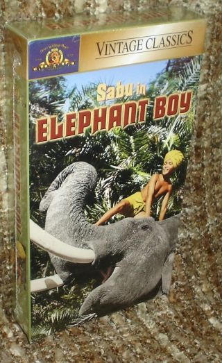 Elephant Boy Vhs,  &,  Very Rare Mgm Film Starring Sabu & W.  E.  Holloway