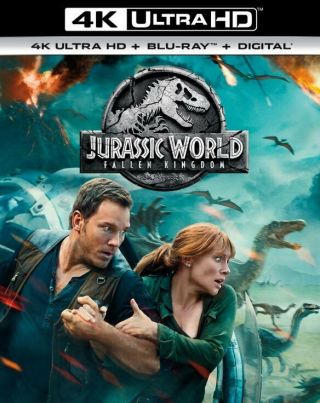 Jurassic World: Fallen Kingdom 4k Ultra Hd,  Blu - Ray,  Digital With Slipcover