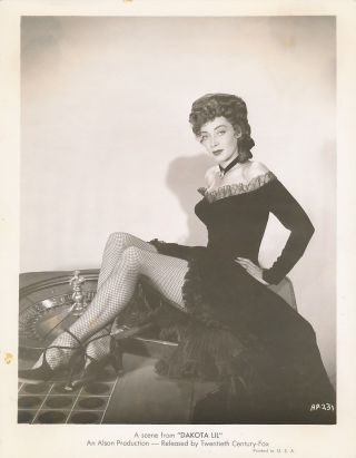 Marie Windsor Leggy Saloon Girl Roulette Table Vintage Dakota Lil Photo