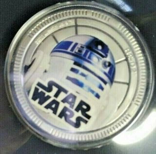 2011 Niue Silvered $1 Star Wars Character Coin R2 - D2 R2d2