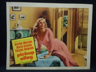 Pickup Alley 1957 Lobby Card 5 Vf Sexy Bad Girl Anita Ekberg