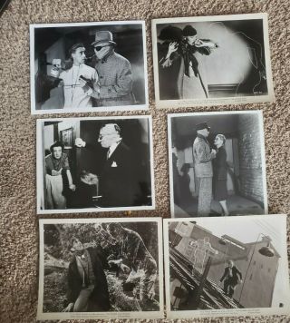 6 8x10 B&w Glossy Movie Stills Photos The Invisible Man 1944 Horror Claude Rains