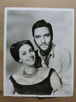 Elvis Presley And Ina Balin Western Portrait Photo 1969 Charro