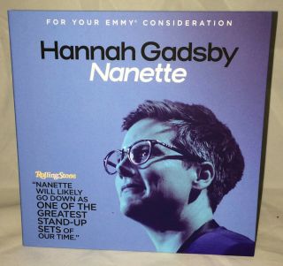 Hannah Gadsby: Nanette Dvd Live Stand Up Comedy Fyc 2019 Emmy Netflix Special