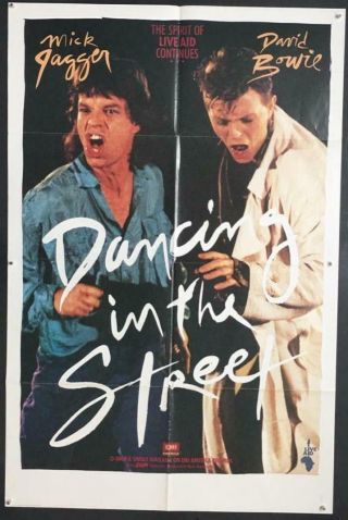 Dancing In The Street Image Of Mick Jagger David Bowie Singing Movie Poster 2134