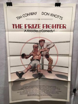 1979 " The Prize Fighter " 1 Sheet Movie Poster 27 " X 41 " Don Knotts